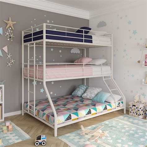 Twin Size Metal House Bed Kids Bed, White Bed 